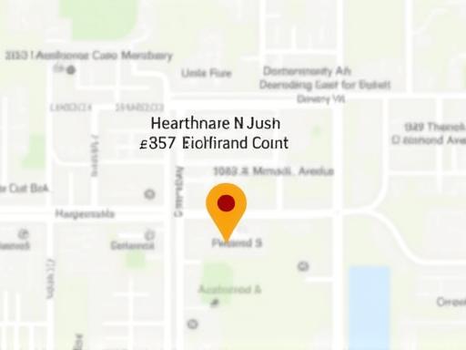 Карта с местоположением офиса HearthHaven Care в Ричмонде